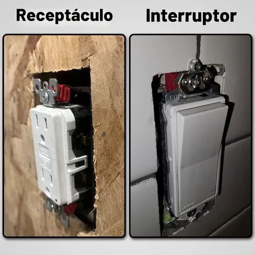 Vista 5 de Espaciadores de Tomacorriente para Caja Eléctrica, RonJea 48 PCS Espaciadores de Interruptor y Receptáculo para Reparar Enchufe de Tomacorriente