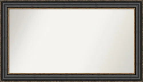 Vista 98 de Amanti Art Espejo personalizado, espejo de baño negro puente, espejo de pared o espejo de tocador de baño sobre el fregadero (26 x 26 pulgadas)