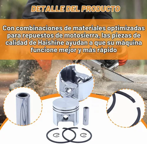 Vista 5 de Kit de clips de pistón de 1.457 in/anillos de dedo para STIHL 017 MS170 MS 170 motosierra # 1130 030 2000 piezas del motor