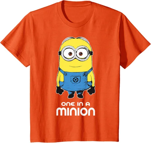 Vista 35 de Despicable Me Camiseta estampada Minions Bob One in A Minion Negro