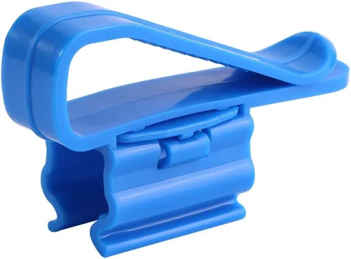 Vista 5 de 2 unids Clip ajustable diseño de plástico azul multifuncional tubería de agua Clip de fijación clip de montaje de peces ajustable Clip de montaje