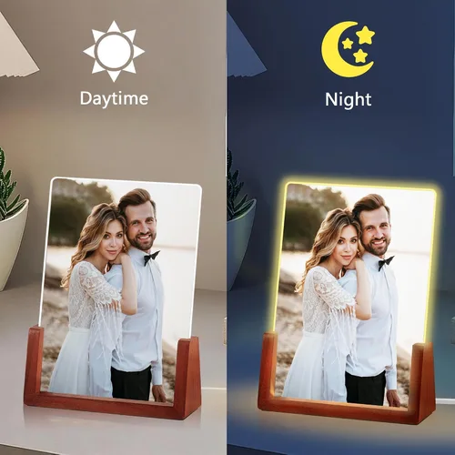 Vista 4 de NAZENTI Marco de fotos personalizado con luz LED, lámpara de marco de collage de fotos personalizada, regalos de fotos personalizados, lámpara de 01