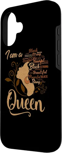 Vista 2 de Funda para iPhone 16 BLM Melanin Women I'm a Queen African American Black Pride