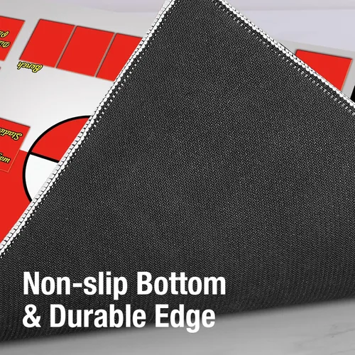 Vista 4 de Biouai Tapete de juego para juego de cartas intercambiables, tapete de juego cosido con tubo para juego de cartas con zonas, tapete de juego