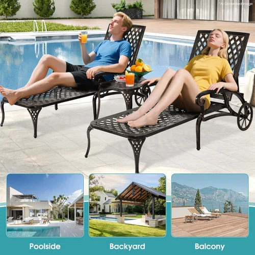 Vista 6 de HOMEFUN - Tumbona para exteriores