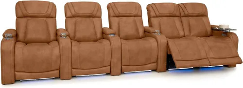 Vista 57 de Seatcraft Caliente Asiento de cine en casa Tabaco Sillón Individual