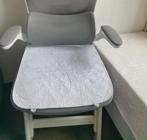 Vista 3 de Paquete de 3 almohadillas acolchadas de algodón para silla, lavables, impermeables, extra absorbentes, reutilizables, para niños y mascotas
