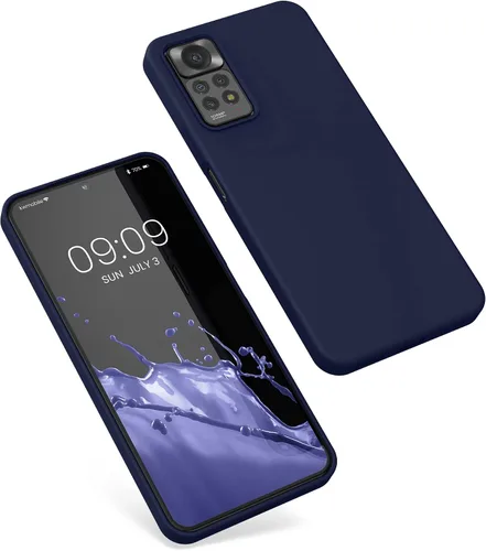 Vista 5 de kwmobile Funda compatible con Xiaomi Redmi Note 11 Pro/Note 11 Pro (5G) / Note 12 Pro (4G) - Funda de silicona TPU con acabado suave - Océano