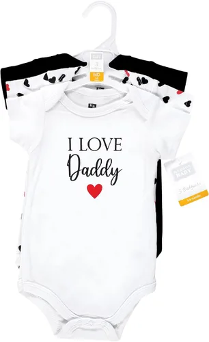 Vista 95 de Hudson Baby baby-girls Cotton Bodysuits 3-pack