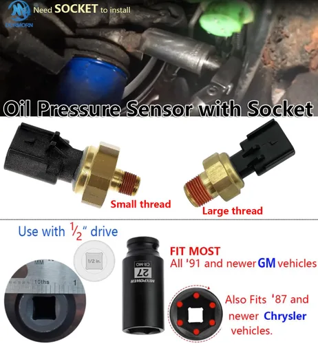 Vista 3 de Sensor de presión de aceite de 2.4L para Cherokee Renegade 2.0L 2.4L Chrysler 200 Dodge Ram Jeep, sensor de aceite 68145662AB 68145662AA 1S12029