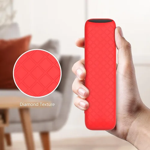 Vista 5 de Funda para Onn Google TV 4K Pro Remote Control 2025, funda de protección completa con cordón, funda de silicona suave para control remoto Onn Google