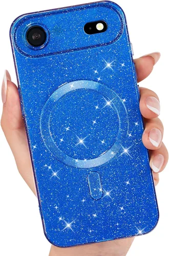 Vista 30 de LoeoeL Funda para iPhone 12 con Purpurina Compatible con Magsafe, Femenina Linda Brillante Magnética Mag Safe Bonita Funda para Teléfono