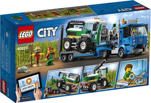 Vista 5 de LEGO City Great Vehicles Harvester Transport 60223 Kit de construcción (358 piezas)