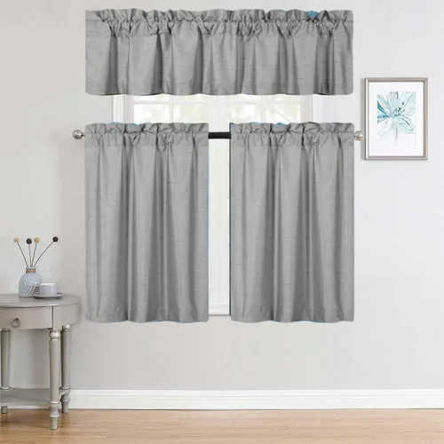 Vista 14 de Versátil juego de 3 piezas con bolsillo para barra, panel de ventana pequeña, con forro de espuma, cortina opaca (K3) (negro)