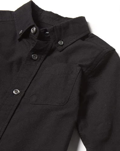 Vista 2 de The Children's Place Camisa Oxford de manga larga con botones para bebés niños
