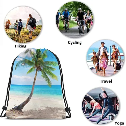Vista 7 de Bolsas con cordón de llama, mochila y bolsa de gimnasio con cordón, Multi-a191, Mochilas de viaje