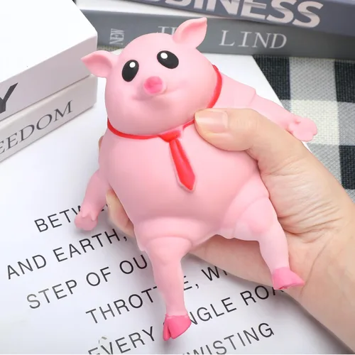 Vista 5 de Liliful Pig Squeeze Stretch Pink Pig Novedoso Regalo Divertido Lindo Animal Squeeze Animal Alivio del Estrés Artículos para Ansiedad Adultos Alivio