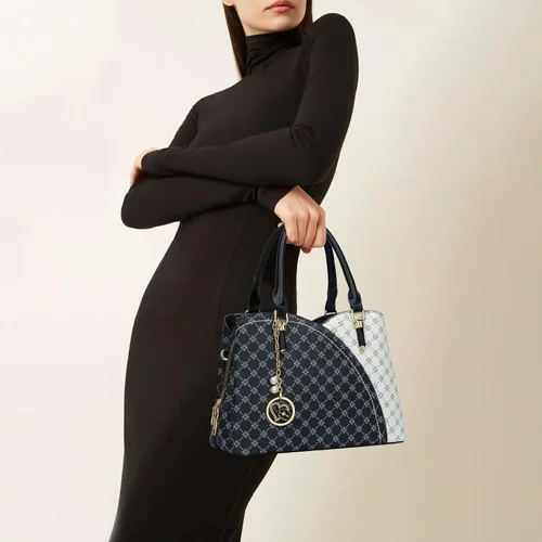 Vista 9 de KKXIU Monederos y bolsos de mano con triple compartimento para mujer, bolso de mano con asa superior