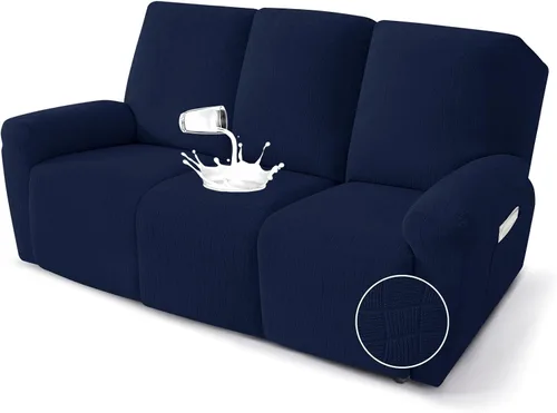 Vista 27 de MAXIJIN Fundas impermeables para sillas reclinables pequeñas de 3 piezas, fundas reclinables que se mantienen en su lugar, fundas reclinables Lazy