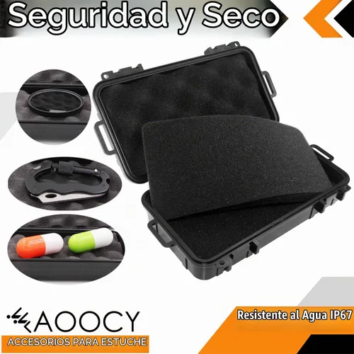 Vista 4 de Funda pequeña de 8 pulgadas con inserto de espuma personalizable Pluck – IP67 impermeable funda de transporte duro para electrónica portátil