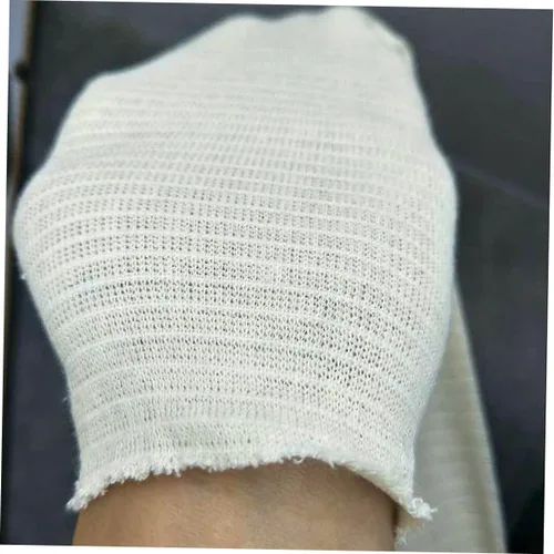 Vista 5 de FRCOLOR Calcetines elásticos de yeso para piernas, compresión para hombres, tubo Stockinette para muñeca, pie, mano, paquetes calientes/fríos