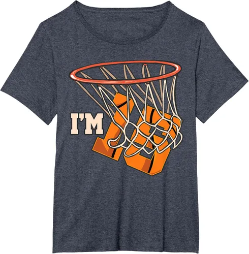 Vista 84 de Camiseta número 15 con temática de baloncesto para fiesta de cumpleaños, Negro, S