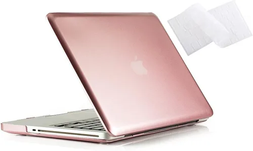 Vista 11 de RUBAN Funda compatible con MacBook Pro de 13 pulgadas 2012 2011 2010 2009 versión A1278, carcasa rígida de plástico y cubierta de teclado para Negro