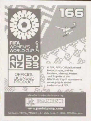 Vista 2 de Pegatinas de la Copa Mundial Femenina Panini FIFA 2023 #166 Raquel Rodríguez Costa Rica Mini Sticker Fútbol Fútbol Tarjeta de intercambio