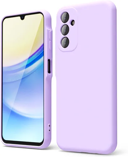 Vista 33 de oakxco Funda para teléfono Samsung Galaxy A12 con agarre de silicona líquida, linda delgada fina suave cubierta de gel de goma TPU lisa para mujeres