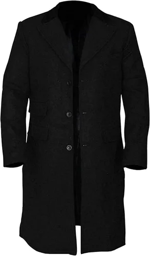 Vista 3 de Thomas Shelby Movie P B - Chaqueta larga para hombre, lana, color negro