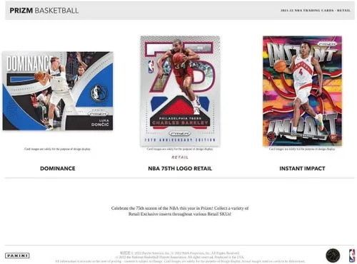 Vista 5 de 2021-22 Panini Prizm NBA Basketball Blaster Box (24 Tarjetas en Total) 3 Prizms de Hielo Exclusivos