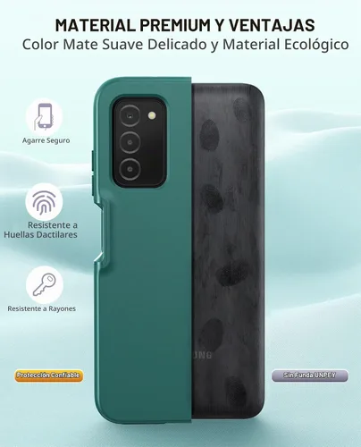 Vista 6 de Funda para teléfono Samsung Galaxy A03s: Fundas delgadas de silicona a prueba de golpes híbridas bonitas fundas protectoras - TPU duradero de doble