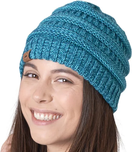 Vista 19 de Gorro de punto para mujer, cálido y suave, elástico, para clima frío de Tough Headwear