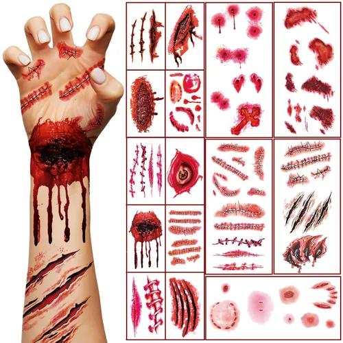 Vista 11 de winthrop 240 tatuajes temporales del 4 de julio para niños, envueltos individualmente, impermeables y seguros, diseños de bandera de Estados Unidos