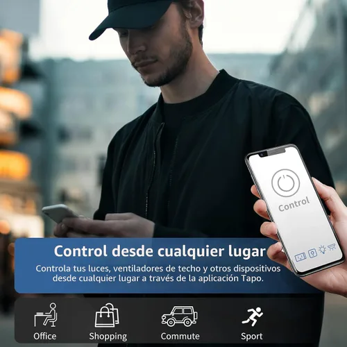 Vista 7 de Interruptor de luz de pared táctil inteligente con Matter, panel de vidrio templado, requiere cable neutro, unipolar, Wi-Fi de 2.4 GHz, control por