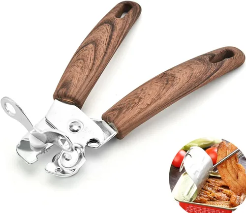 Vista 6 de BESTonZON Picnic Comfort con para el hogar práctico Abrelatas de cocina portátil lata lata botella de acero inoxidable al aire libre mango de gadget