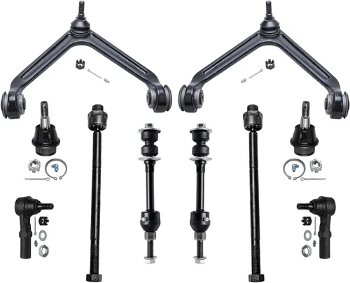 Vista 85 de Detroit Axle - Kit de suspensión delantera de 10 piezas para Jeep 2002-2004