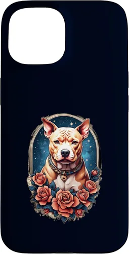 Vista 6 de Funda estilo vintage para iPhone XS Max Pitbull Dog Tattoo Art Vintage Old School