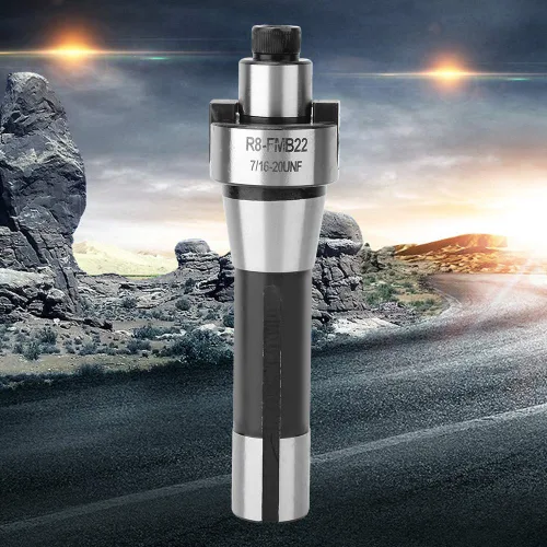 Vista 4 de R8 Fmb22 Shank Face Mill Arbor R8 Face Mill R8 Fmb22 7 16 20Unf Face End Mill Cutter con corte bajo para material múltiple