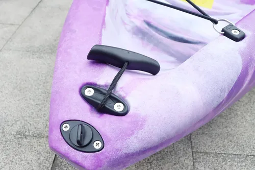 Vista 5 de 2 piezas de mango de transporte para canoa para kayak, mango en T con cordón y ojos de almohadilla, asa de transporte de kayak, correas de kayak