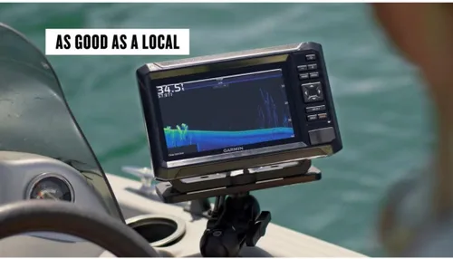 Vista 4 de Garmin ECHOMAP UHD2 73CV Plotter marino/Localizador de peces con mapas de aguas interiores de EE. UU. y GT20-TM [010-02594-51]