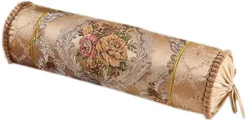 Vista 7 de Almohada redonda multifuncional de caramelo para sofá, almohada decorativa de lujo, almohada cilíndrica cervical, almohada de cuello largo para Beige