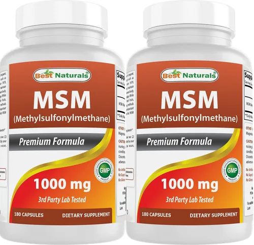 Vista 8 de Best Naturals MSM 1000 mg 180 Cápsulas