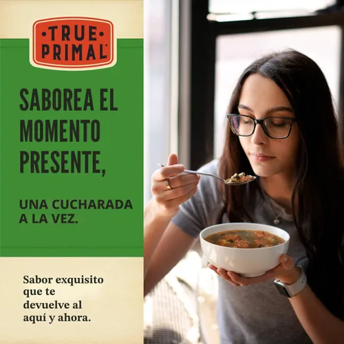 Vista 3 de True Primal Sopa orgánica de carne de res y verduras, lista para comer, sin gluten, paleo, carne de res alimentada con pasto, Whole30, Keto