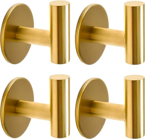 Vista 10 de Vuzvuv Paquete de 2 ganchos de pared mate negros, SUS304 de acero inoxidable impermeable para abrigo y bata, ganchos resistentes para baño, cocina