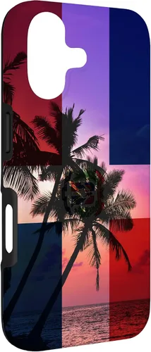 Vista 3 de Tropical Ocean Dominican Republic Flag - Dominican Pride Case for iPhone 17