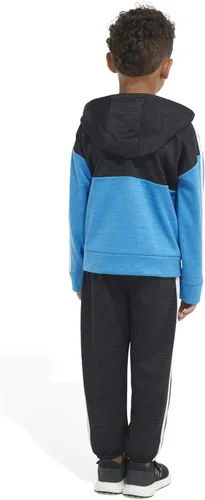 Vista 6 de adidas Conjunto de chaqueta de forro polar Mélange de manga larga para niños