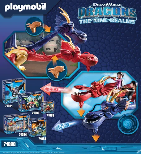 Vista 8 de Dragones de Playmobil Nine Realms: Wu, Wei y Jun