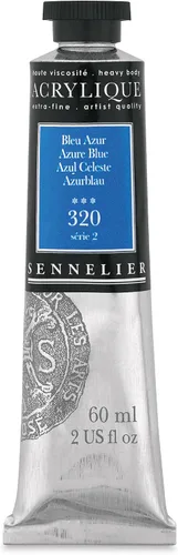 Vista 13 de Sennelier Extra-Fine Artists' Acrílico, 2.0 fl oz, Anthraquinone Blue S5, 2.02 Fl Oz (Paquete de 1)
