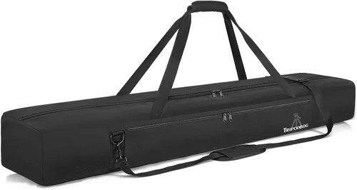 Vista 8 de TORIBIO Bolsa de trípode multifuncional de 33.5 pulgadas, funda de transporte de trípode resistente, funda para soporte de música, micrófono